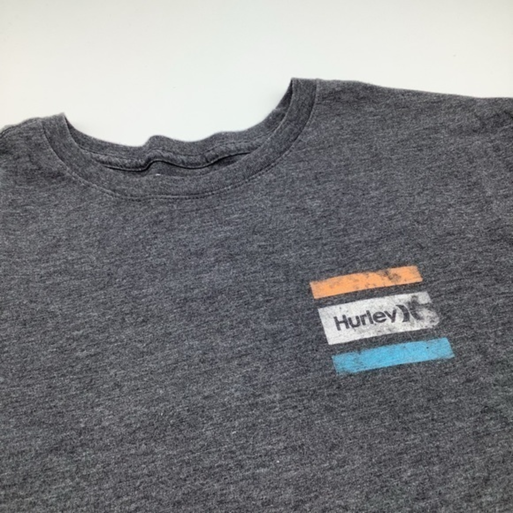 Hurley Mens Short Sleeve T Shirt Grey Size Large